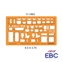 ISOMARS Sanitary Template Art # 1862 M